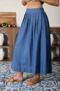 Marcela denim midi skirt