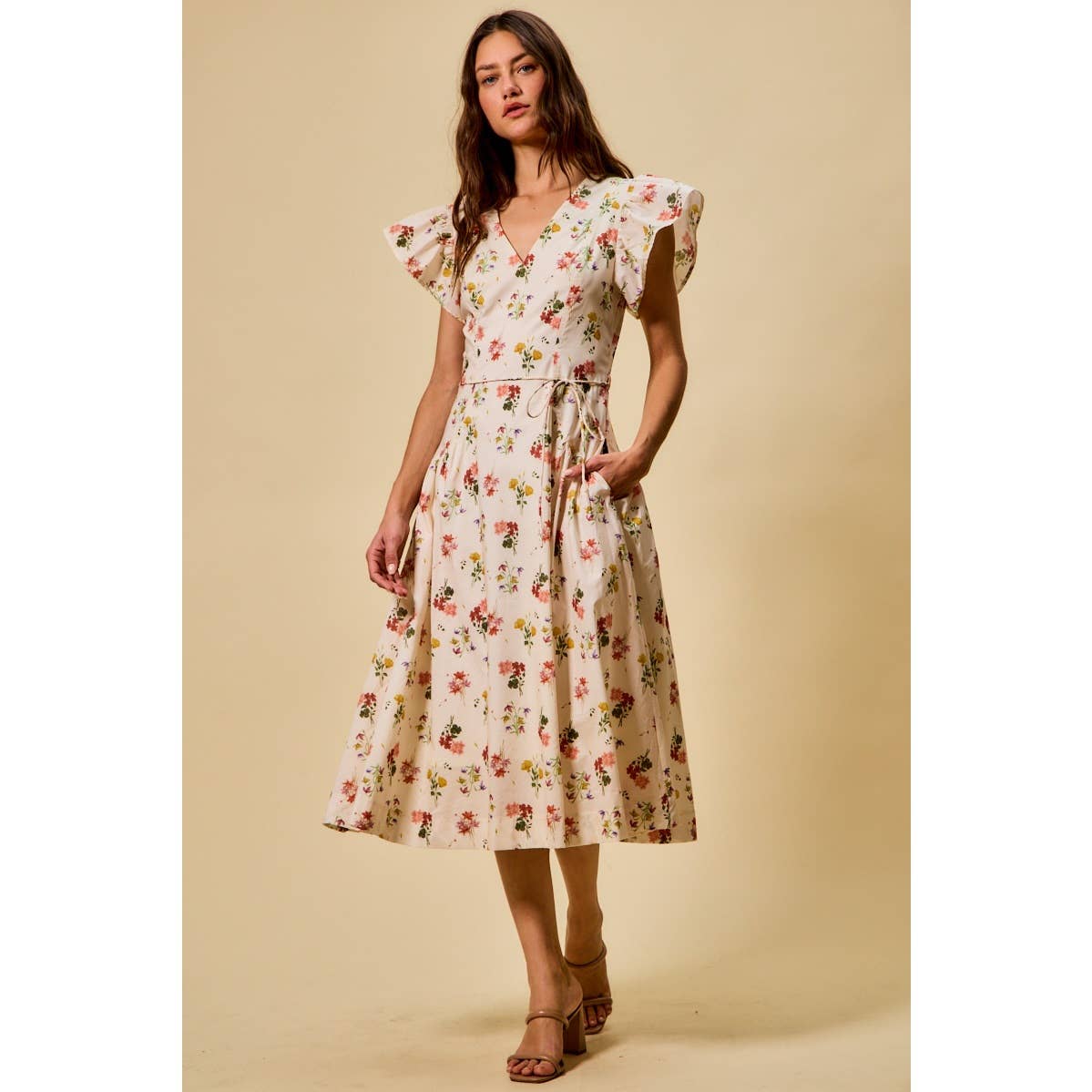 Lucero midi dress