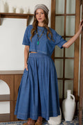 Marcela denim midi set